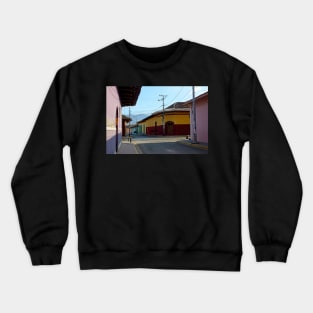 Rue de Granada au Nicaragua Crewneck Sweatshirt